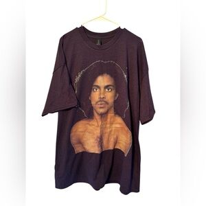 Prince Album Cover Graphic T-Shirt with Portrait Design Size 2XL New
